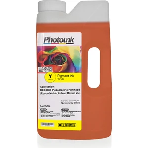 Dx5 ve Dx7 Kafalar İçin 1000 Ml Sarı Yellow Pigment Plotter Mürekkep (T-Pnd)