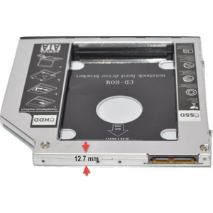 Sata 12.7 Mm Ssd Harddisk Kutusu Kızak