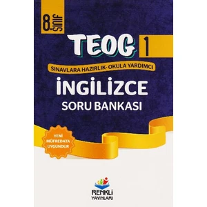 Renkli Yayınları Teog1 8. Sınıf İngilizce Soru Bankası