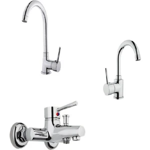 ARÇE Delta Banyo + Kuğu Lavabo Ve Evye Batarysı