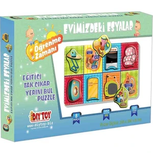 Dıytoy 9131 Evimizdeki Eşyalar Tak-Çıkar 8 Prç