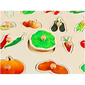Ahşap Puzzle Sebzeler 30x30