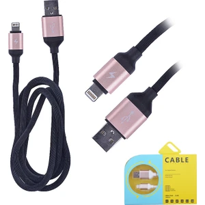 Kopmaz Karışmaz 2.4A Hızlı Şarj iPhone Uyumlu 5S,5C/ 6S Plus Lightning Usb Kablo