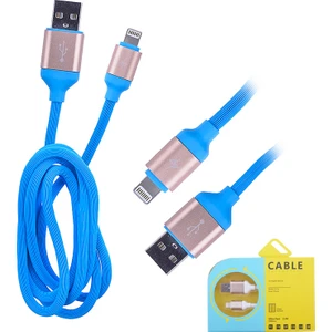 Kopmaz Karışmaz 2.4A Hızlı Şarj iPhone Uyumlu 5S,5C/ 6S Plus Lightning Usb Kablo