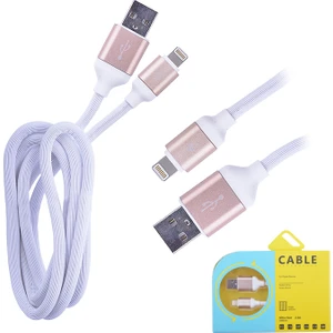 Kopmaz Karışmaz 2.4A Hızlı Şarj iPhone Uyumlu 5S,5C/ 6S Plus Lightning Usb Kablo
