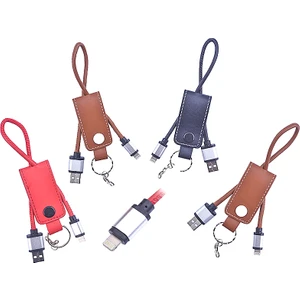 iPhone Uyumlu 5S,6S Plus Derili Anahtarlık Lightning Usb Kablo