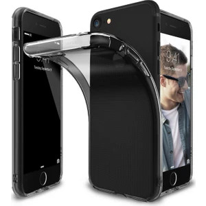 Air iPhone 7/8 Kılıf Smoke Black - Ultra Hafif Esnek İnce Renkli Transparan