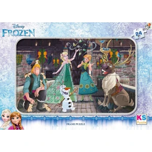 Ks Games Disney Frozen 24 Parça Frame Puzzle