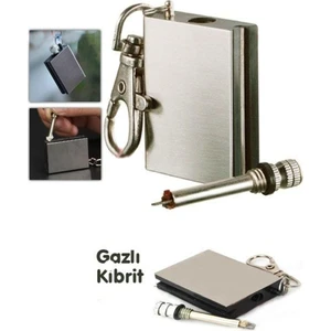 Metal Kibrit Çakmak Zippo Benziniyle Çalışan