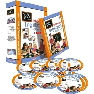 First Step İlköğretim İngilizce Seti 5 DVD + 1 Kitap