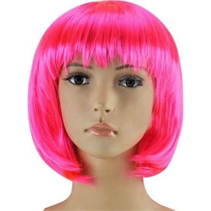 Pembe Peruk Küt Saç