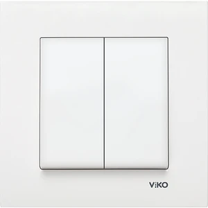 Viko Karre Beyaz Komütatör Anahtar Çerçeveli