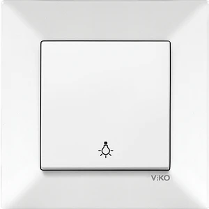 Viko Meridian Beyaz Light Anahtarı (Çerçeveli)