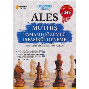 Akıllı Adam ALES Müthiş Tamamı Çözümlü 10 Fasikül Deneme Sınavı(Genel)