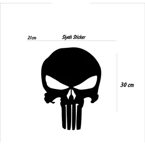 StickerMarket kurukafa Siyah Sticker