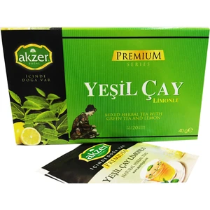 Limonlu Yeşil Çay Bitki Çayı