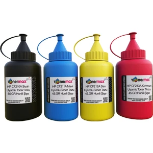 Toner Max® Hp 131A / Pro 200 M276 / M251 / Cf210A Toner Tozu - 1 Set Cmyk