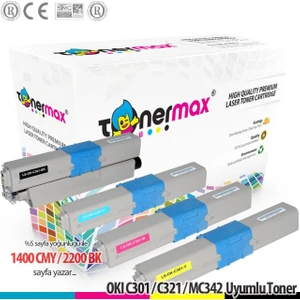 Oki C301 / C321 / Mc342 Muadil Toner