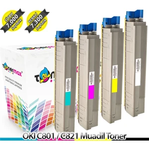 Toner Max® Oki C801 / C821 Muadil Toner