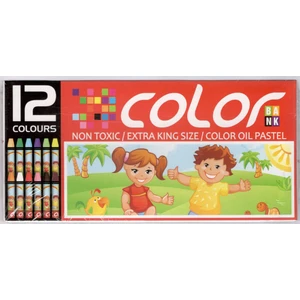 12 Renk Pastel Boya