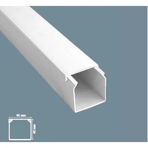 40X40 Yapışkansız Kablo Kanalı 2 Metre