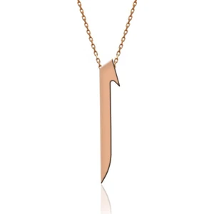 İndigo Takı Rose Sade Elif Gümüş Kolye