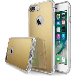 Mirror Fusion iPhone 7 Plus Aynalı Kılıf Royal Gold - Extra Darbe Emici