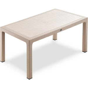 Classi 150 Rattan Dikdörtgen Masa - Cappucino