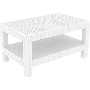 Rattan Monaco Uzun Sehpa - Beyaz