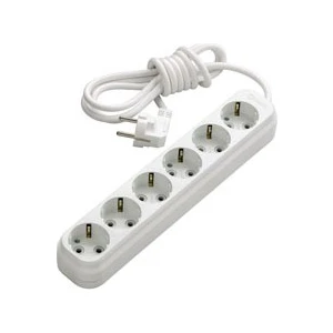 Altılı Topraklı Beş Metre Kablolu Grup Priz