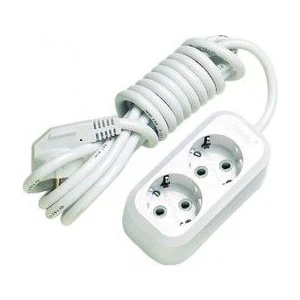 İkili Topraklı Beş Metre Kablolu Grup Priz