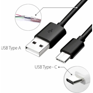 Type C Usb Veri Aktarım Ve Şarj Kablosu 2 Metre