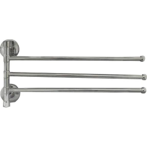 EROL Teknik Aqua Blue Üçlü Döner Krom Havluluk