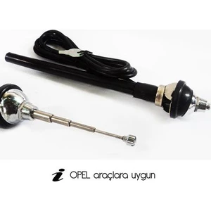 Carub Opel Otomobilere Uygun Gömme Teleskopik Anten