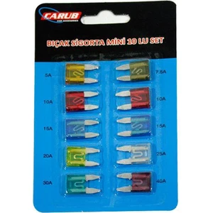Mini Bıçak Sigorta Seti 10 Lu Paket