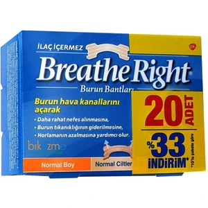 Breathe Right Burun Bandı Normal Boy 20 Adet