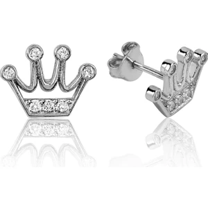 KENPAZAR MeryemZeynep Gümüş Taç Küpe