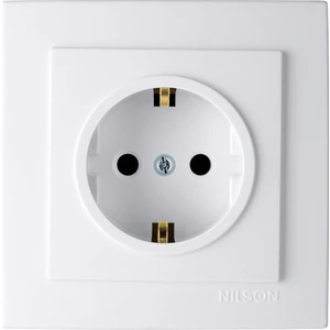 Touran Beyaz Topraklı Priz