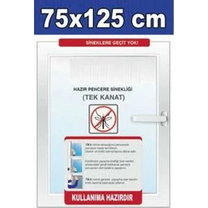Tika Pencere Sineklik 5 Adet Tek Kanat 75 X 125 ( 4M Bant Dahil)