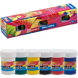 Gj-6 Guaj Boya Şişe 6 Renk