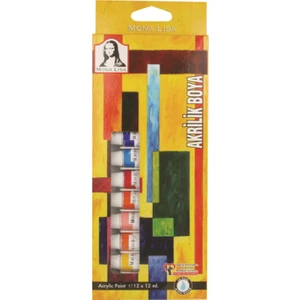 Monalisa Akrilik Boya 12X12 Ml Tüp Sd125