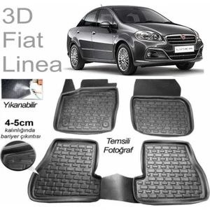 3D KAUÇUK PASPAS FİAT LİNEA SİYAH