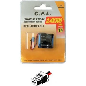2.4V 300 Mah Ni-Cd Telsiz Telefon Pili