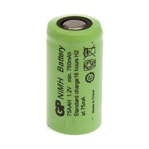 Gp 75Aah 1.2V 750 Mah 2/3Aa Size Ni-Mh Pil