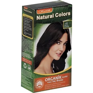 Organic Natural Colors Bitkisel Kalıcı Saç Boyası  4N Orta Kahve