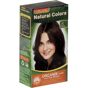 Organic Natural Colors Bitkisel Kalıcı Saç Boyası  5R Kızıl Kahve