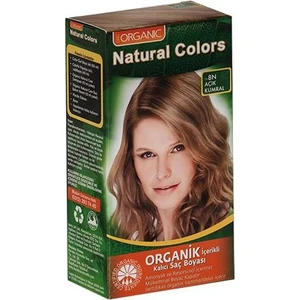 Organic Natural Colors Bitkisel Kalıcı Saç Boyası  8N Açık Kumral