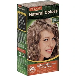Organic Natural Colors Bitkisel Kalıcı Saç Boyası 10C Açık Küllü Sarı