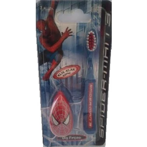 SpıderMan Klik-Klak Kapak Mavi Küçük Diş Fırçası