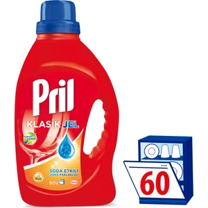 Bulaşık Makinası Standart Jel Deterjanı Soda Etkili Sirke Parlaklığı 1500 ml 60 Yıkama